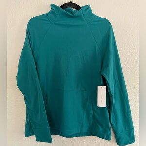 Yogalicious Teal Cowl Neck‎ Sweater